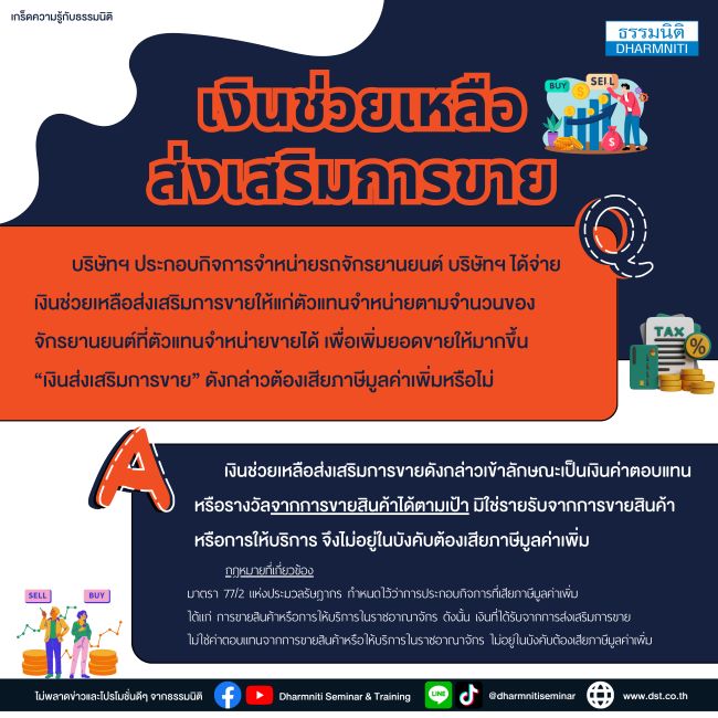 เงินช่วยเหลือส่งเสริมการขาย
