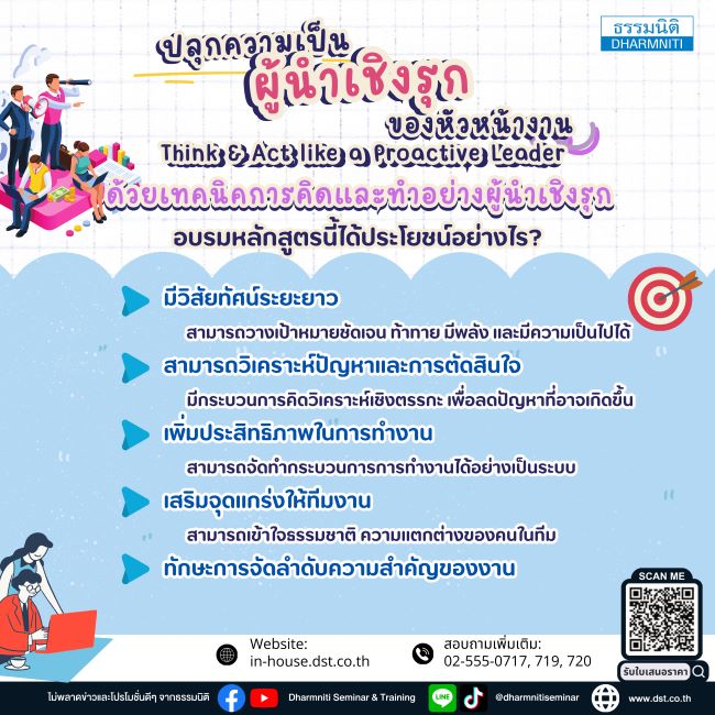 เทคนิคการคิดและทำอย่างผู้นำเชิงรุก